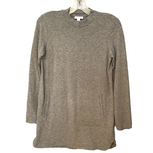 PureJill Gray Pima Cotton Pocket Tunic Top – XS